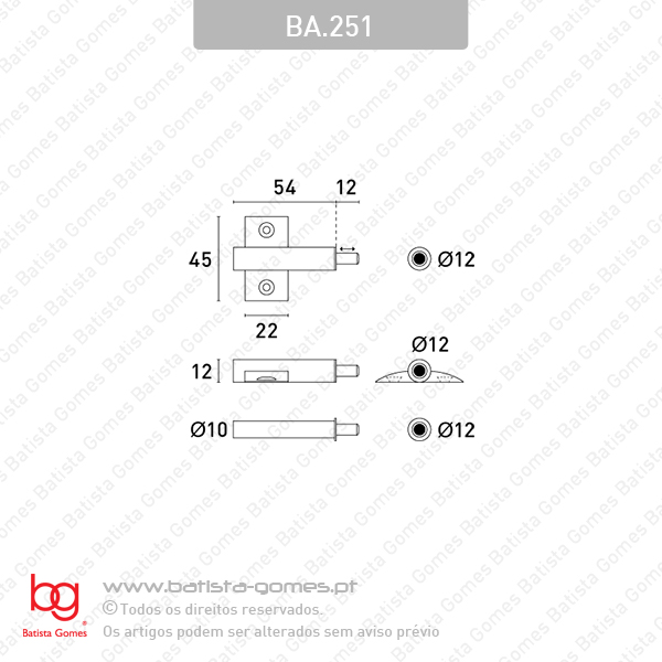 Batente amortecedor a g�s para m�veis